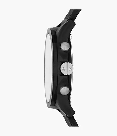 Armani Exchange AX1344  Chronograph Black Silicone Men"s Watch
