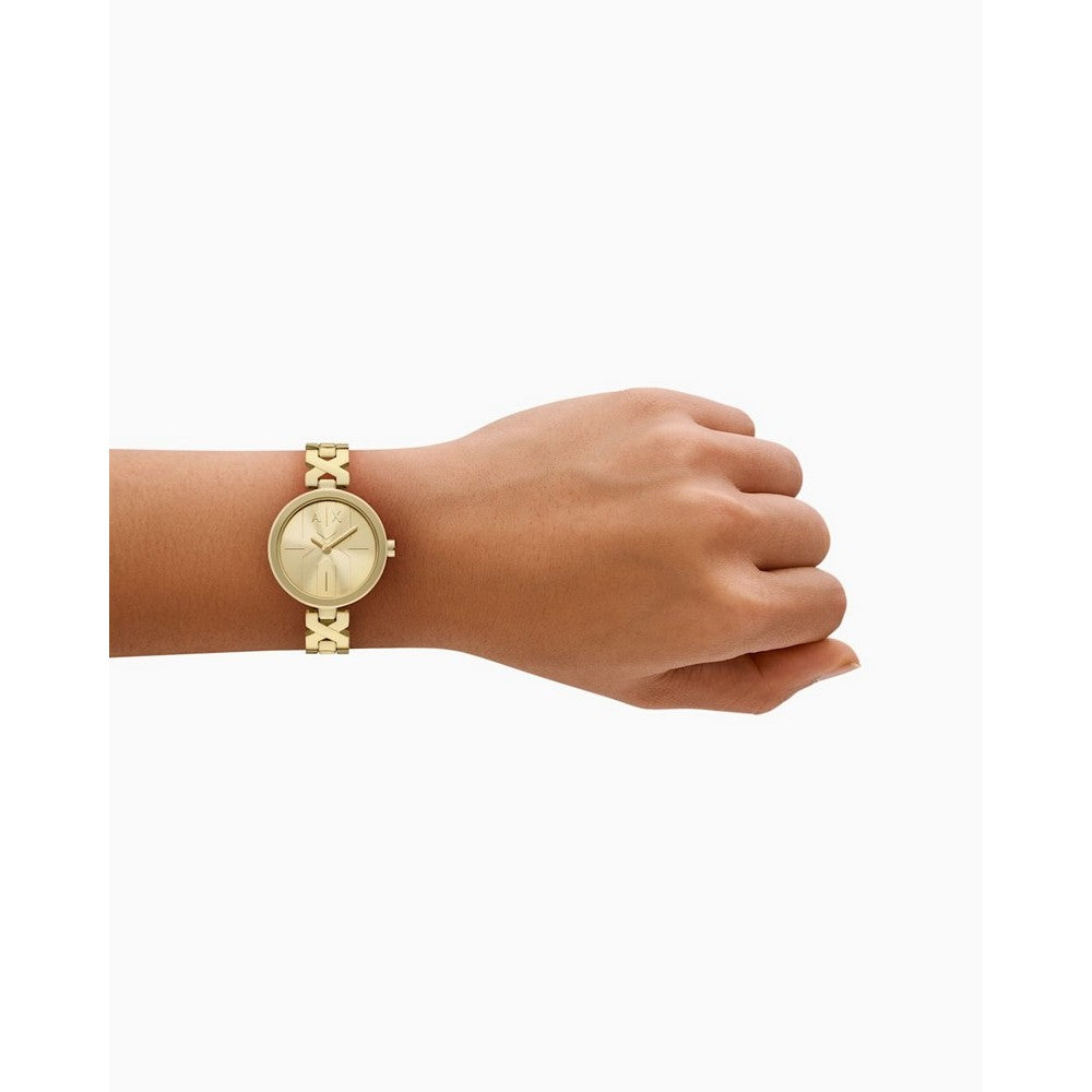 Armani Exchange AX5831 Gold Dial Quartz Women's Watch