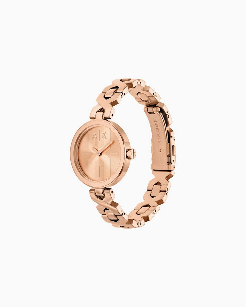 Armani Exchange AX5832 Rose Gold Dial Quartz Women's Watch