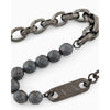 Armani Exchange AXG0151060 Gunmetal Hematite Chain Bracelet