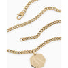 Armani Exchange AXG0152710 Gold-Tone Stainless Steel Pendant Necklace