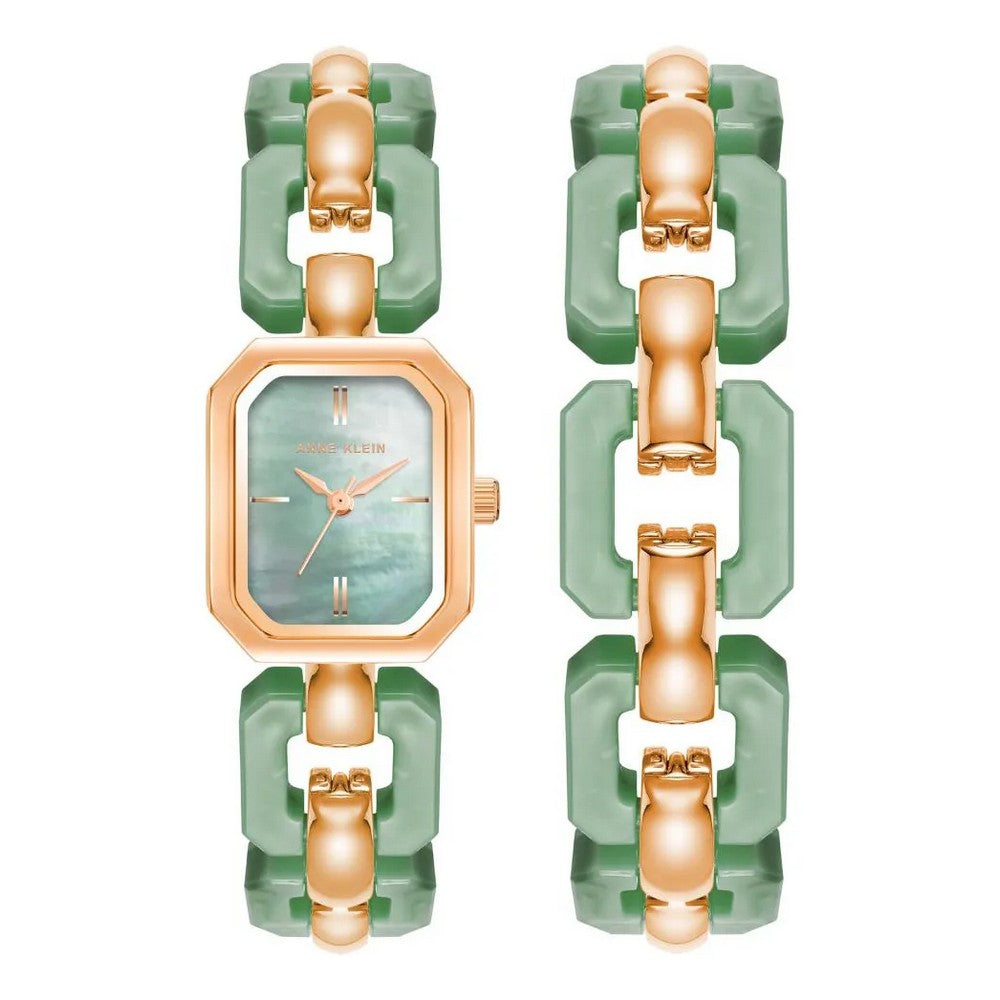 Anne Klein AK/4078GNST Green Dial Analog Quartz Women's Watch