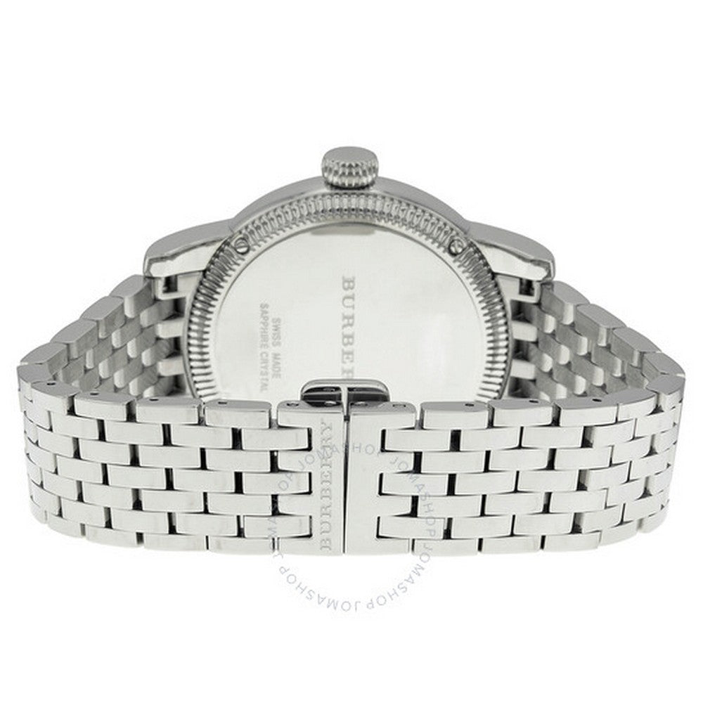 BURBERRY BU7838 White Dial Stainless Steel Strap Silver Women s Watch