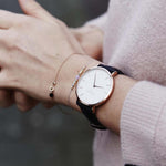 ROSEFIELD BWBLR-B1 The Bowery White Black Women's watch