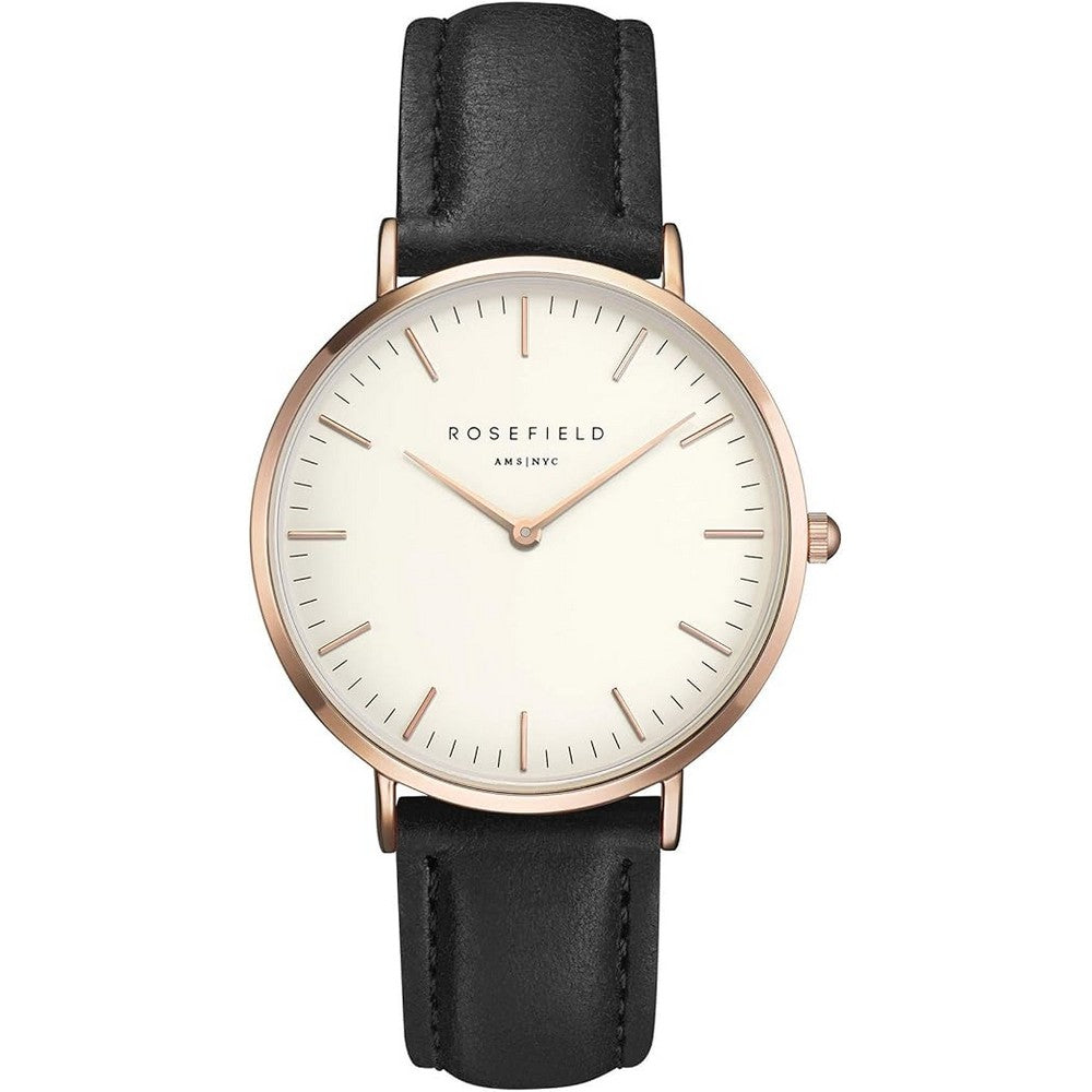 ROSEFIELD BWBLR-B1 The Bowery White Black Women's watch