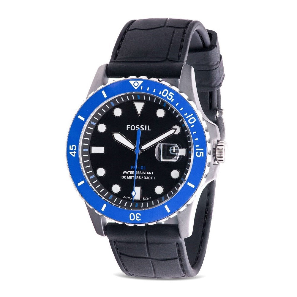 Fossil CE5023  FB-01 Black Silicone Mens Watch CE5023