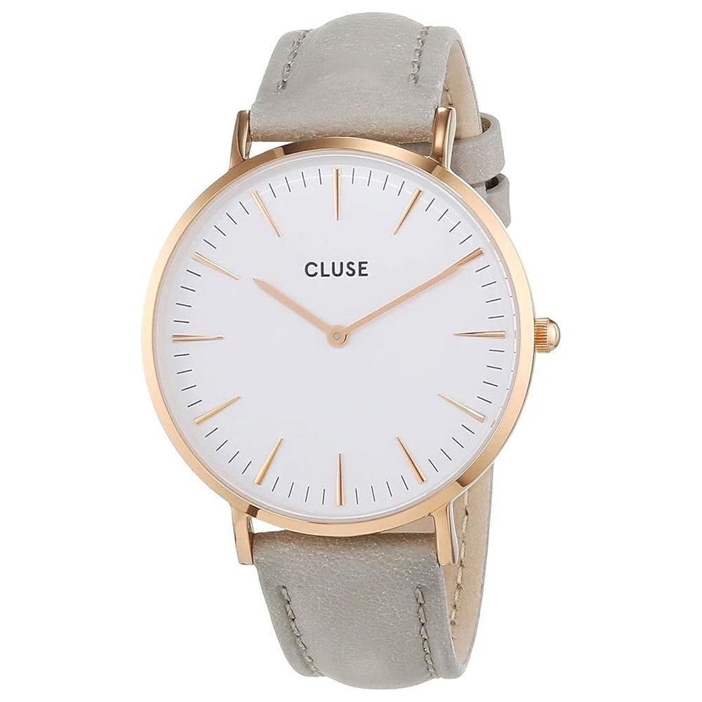 CLUSE CL18015 La Boheme Silver White/Grey Women's Watch