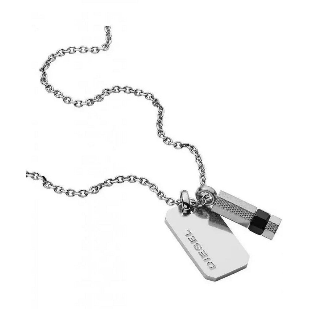 Diesel DX1156040 Brave Armor Double Pendant Necklace