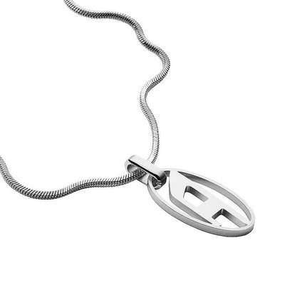 Diesel DX1342040 Single Pendant Silver Necklace