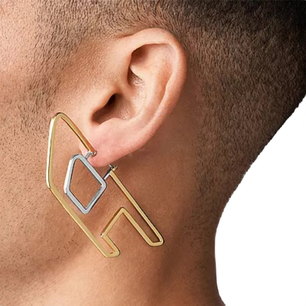 Diesel DX1364931 Men's Stainless Steel Hoop Earring