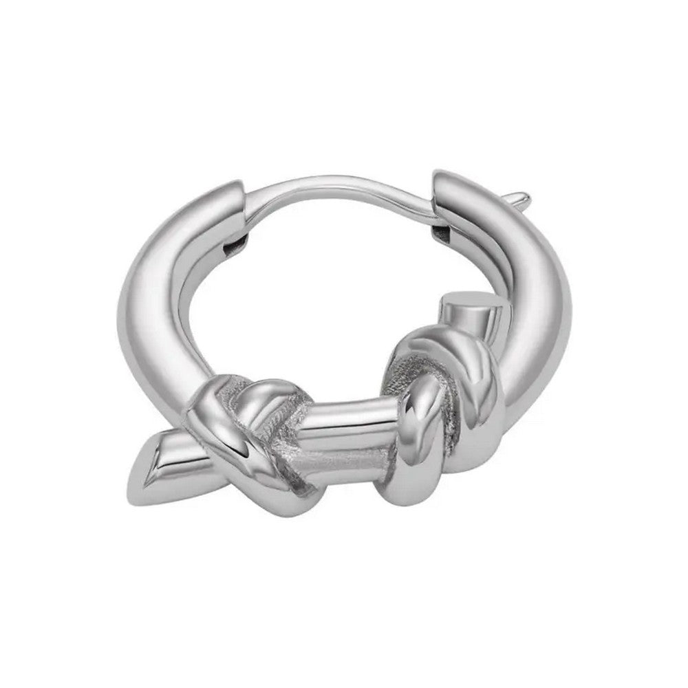Diesel DX1447040 Steel Hoop Knot Single Earring
