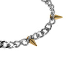 DIESEL DX1453931 Steel Two-Tone Stainless Steel Chain Men`s Bracelet