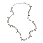 Diesel DX1454931 Two-Tone Stainless Steel Chain Necklace