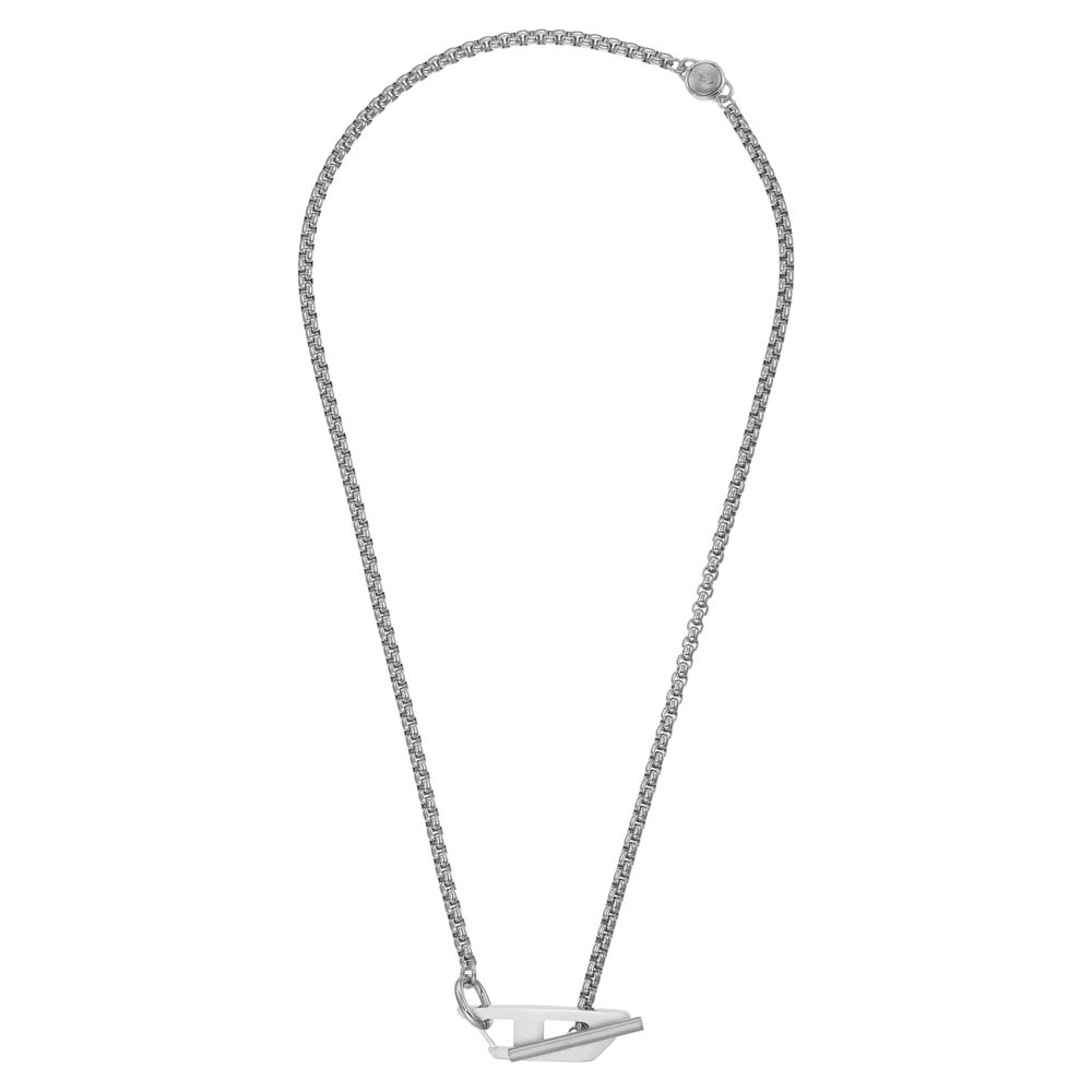 Diesel DX1477040 Steel Silver Tone Necklace