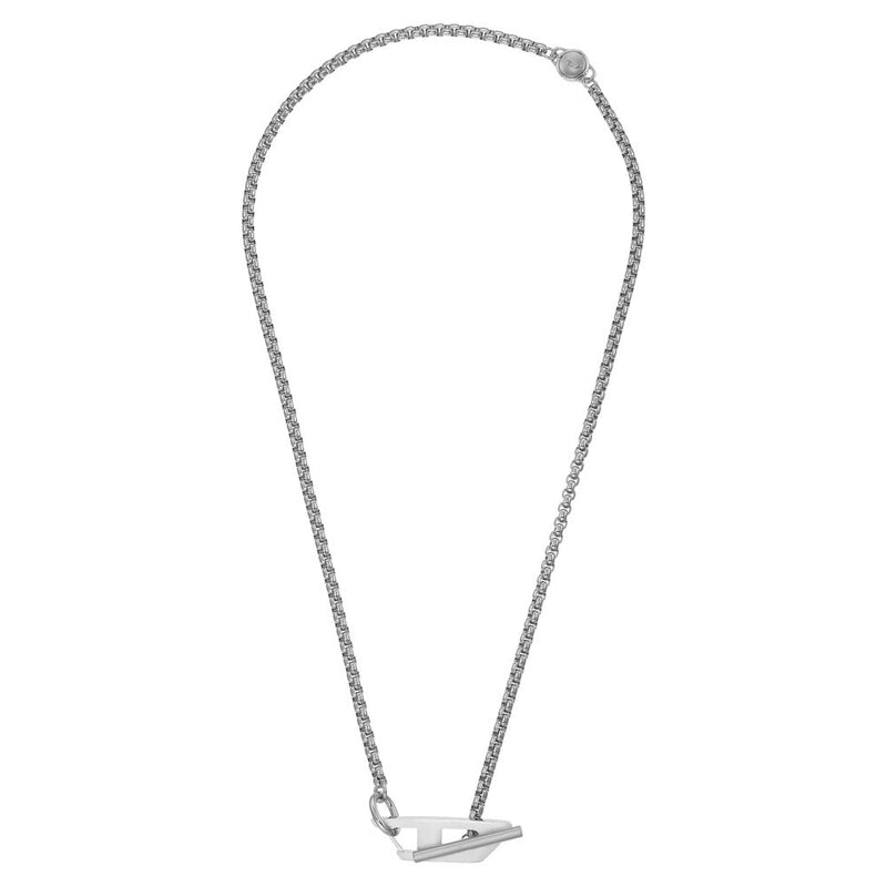 Diesel DX1477040 Steel Silver Tone Necklace
