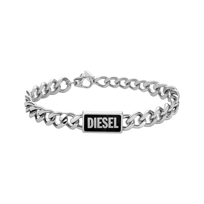 Diesel Men's Steel Silver Stainless Steel Bracelet, DX1513040