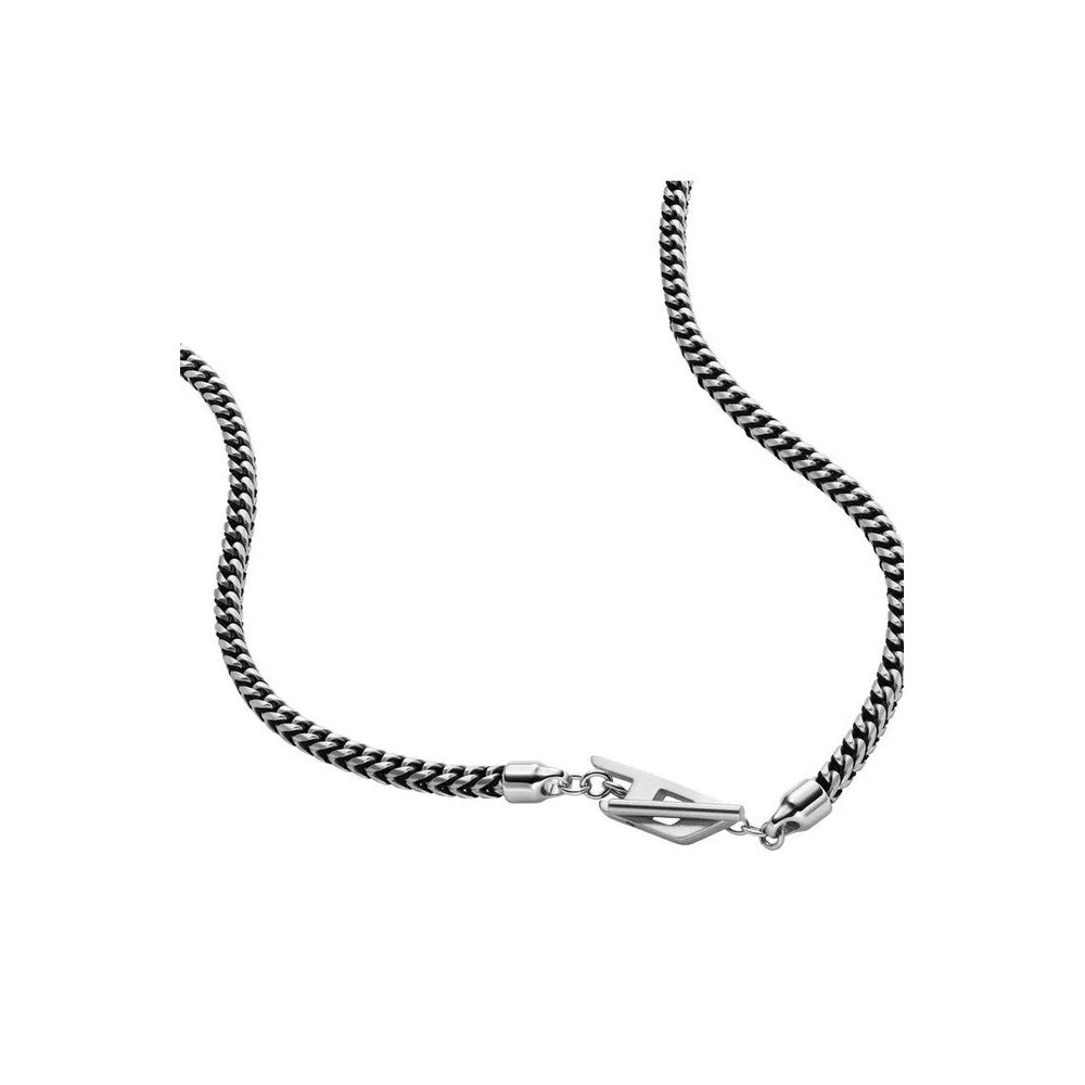 Diesel DX1552040 Oval D Logo Curb Chain Necklace