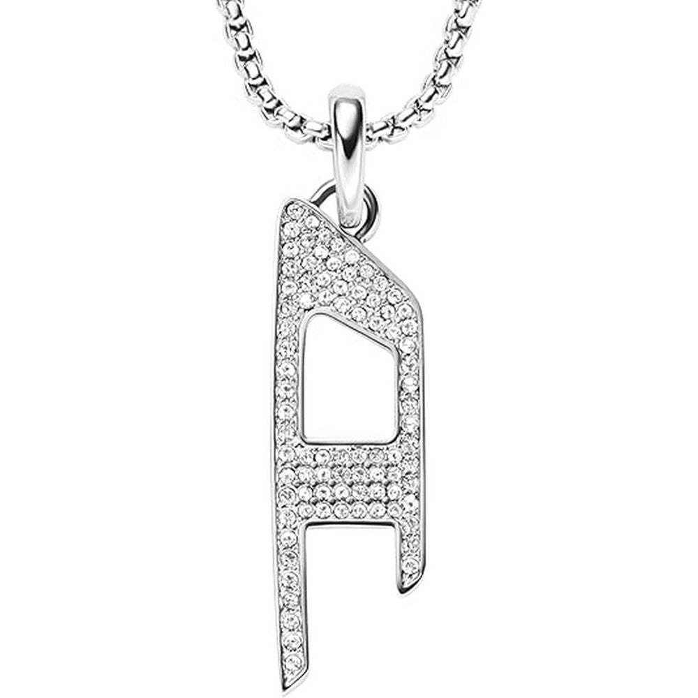Diesel DX1624040 Stainless Steel Glitz Pendant Necklace