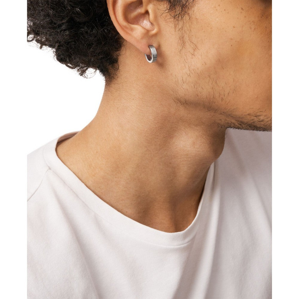 DIESEL DX1639040 Diesel Font Unisex Single Earring