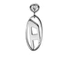 DIESEL DX1655040 EARRING, Stainless Steel, Silver