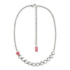 Diesel DX1666040 Font Chain Necklace with Heart Motif
