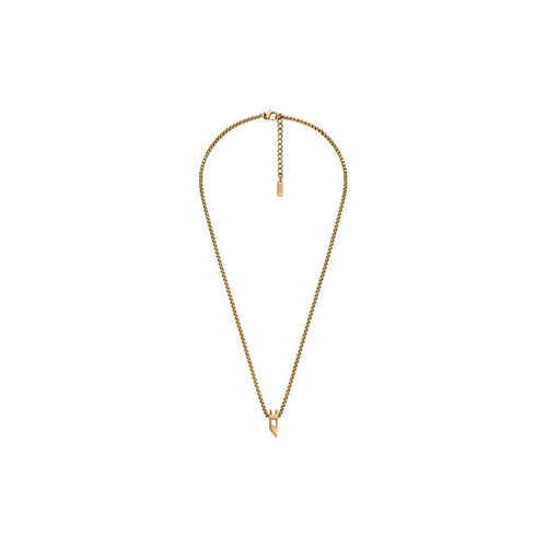 Diesel DX1670710 D Logo Gold-Tone Necklace
