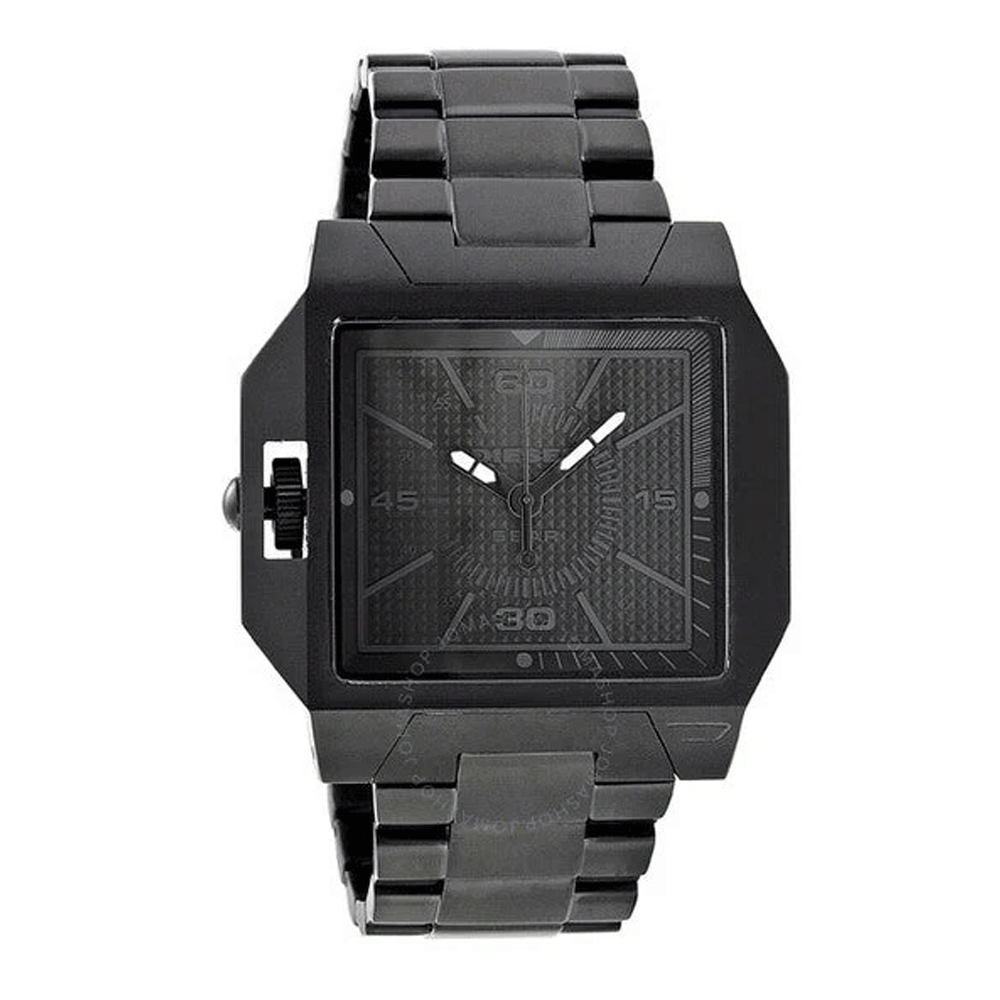 Diesel DZ1382 Double Down Black Dial Men's Watch - 44mm