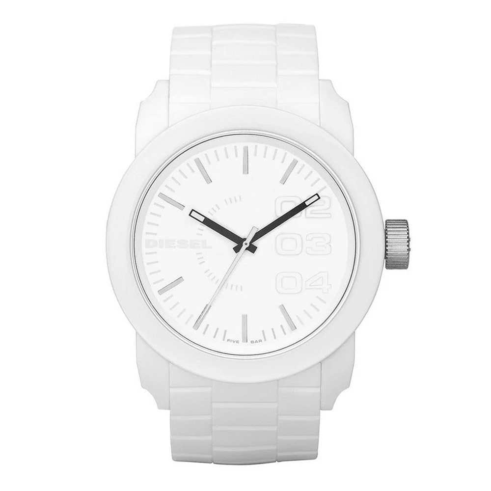 DIESEL DZ1436 Double Down Quartz Lightweight Nylon and Silicone Three-Hand Watch