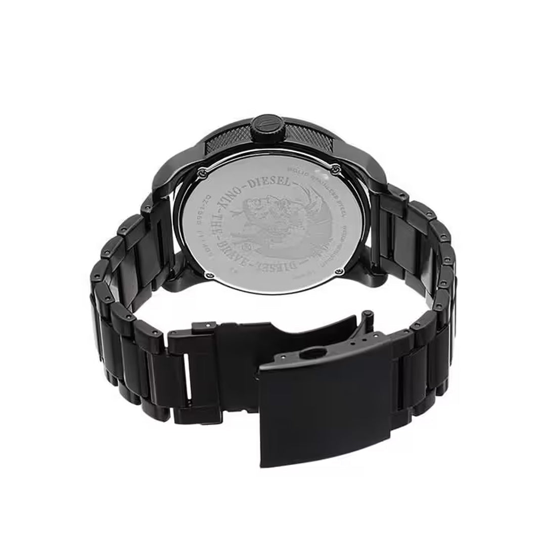 DIESEL DZ1566 Stainless Steel Black Dial Black Ion-plated Watch Diesel