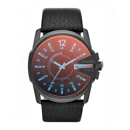 DIESEL DZ1657 Mega Chief Analogue Quartz Leather Strap Men's Watch Diesel