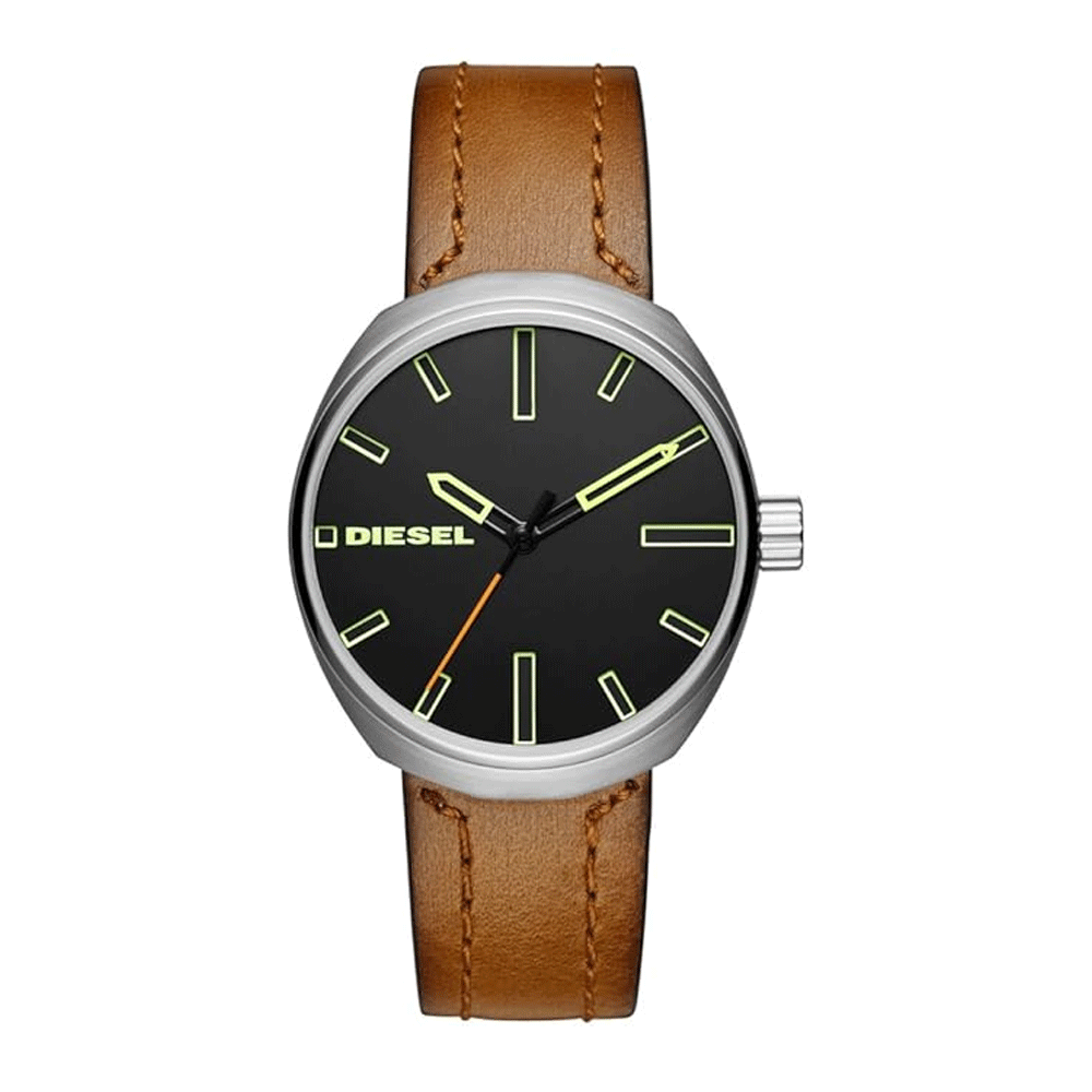 Diesel DZ1831 Armbar Black Silicone Men's Watch - 45mm