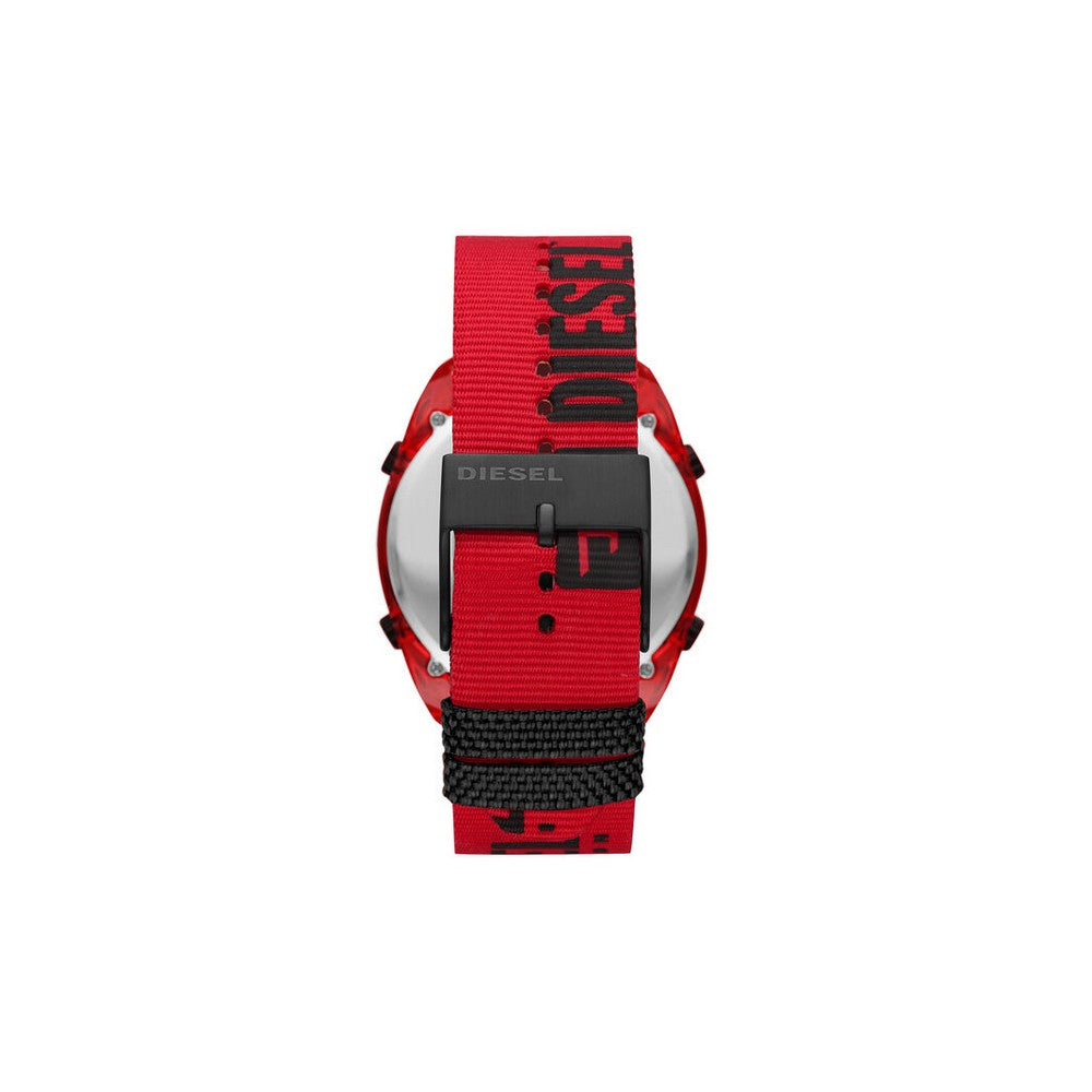 DIESEL DZ1916 Crusher Digital Red Nylon Men's Watch