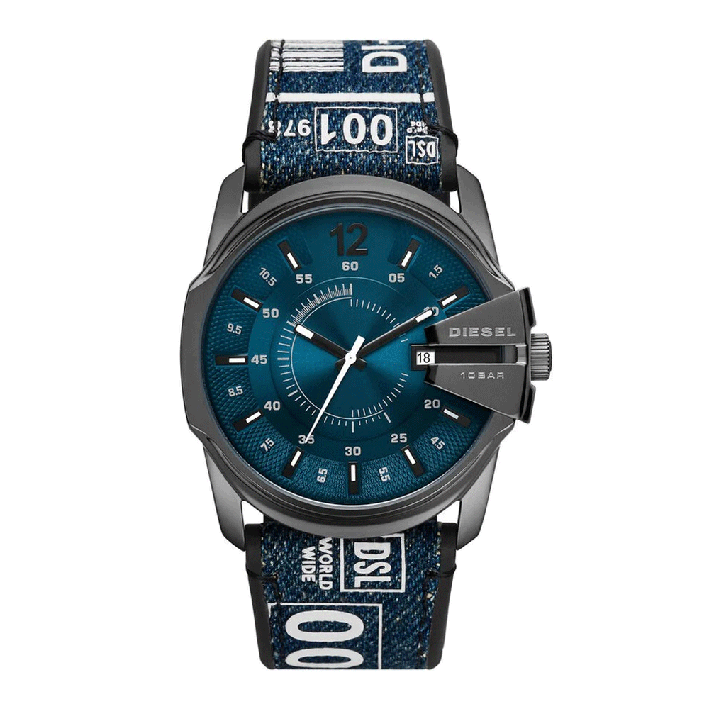 DIESEL DZ1950 Master Chief Two-hand Date Denim Men's watch
