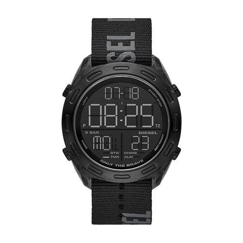 Diesel DZ1985 Crusher Digital Black RPET Men's Watch with Digital Display