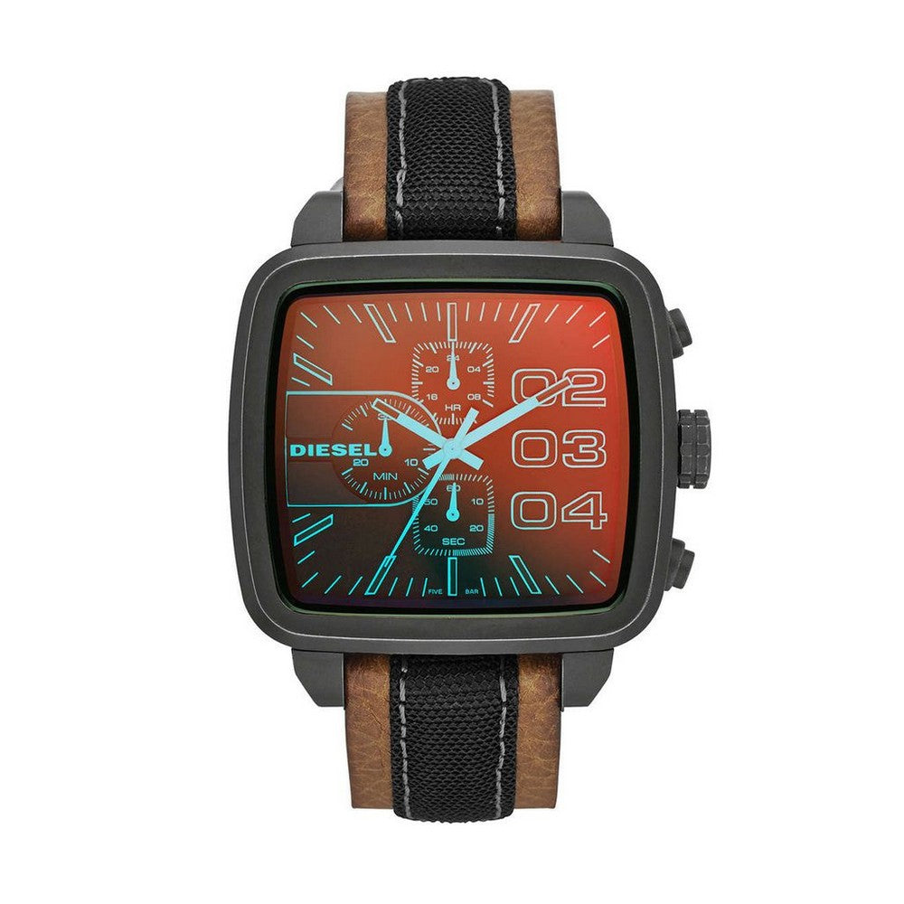 DIESEL DZ4303 Square Double Down Chronograph Men's Watch Diesel