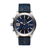 DIESEL DZ4450 Rasp Quartz Chronograph Blue Dial Men's Watch Diesel