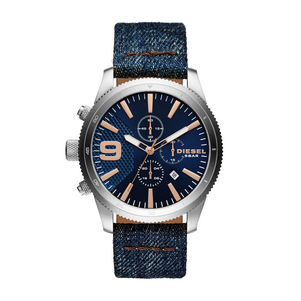 DIESEL DZ4450 Rasp Quartz Chronograph Blue Dial Men's Watch Diesel