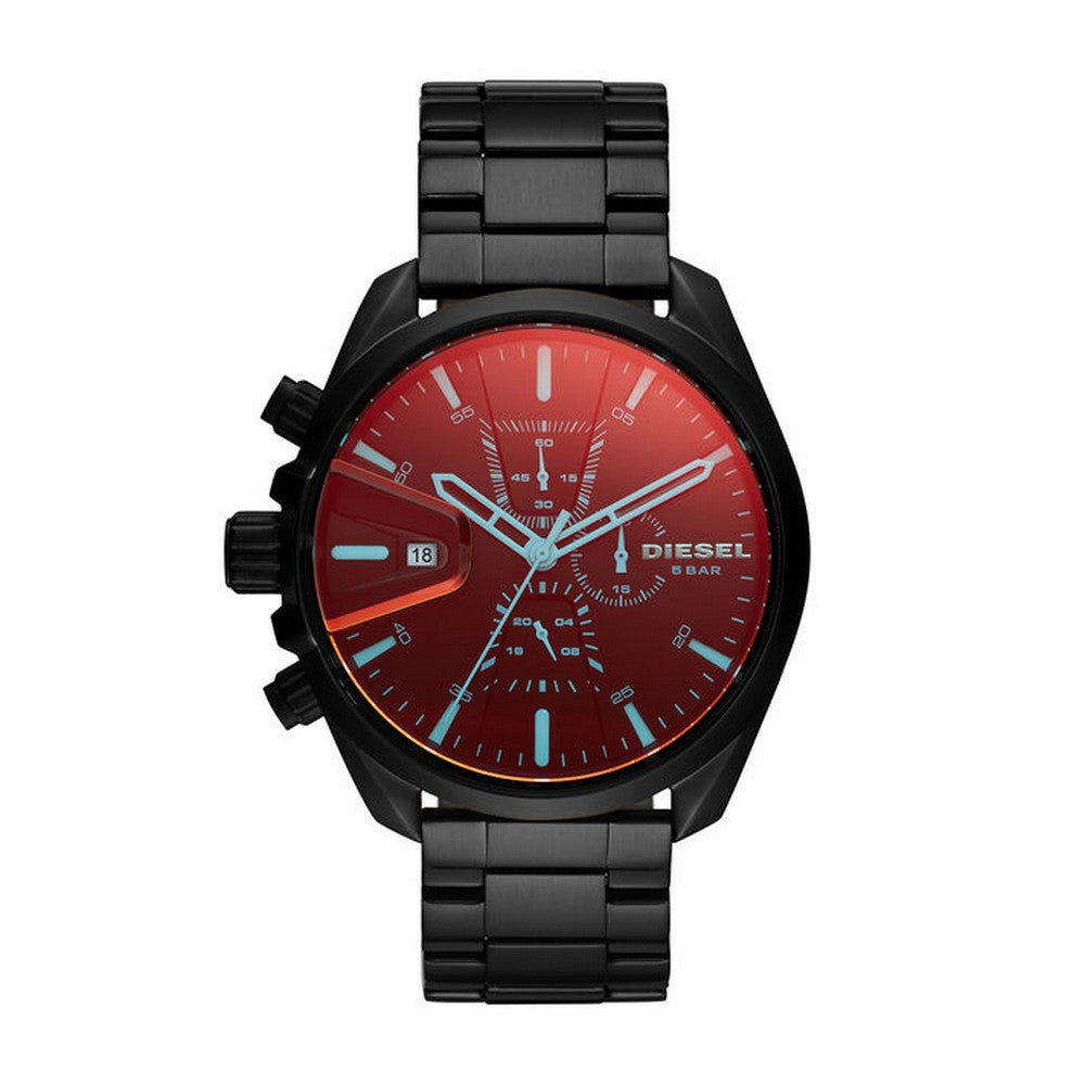 DIESEL DZ4489 MS9 Stainless Steel Chronograph Black Men's Watch Diesel