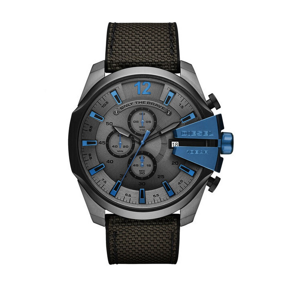 DIESEL DZ4500 Mega Chief Chronograph Black and Gray Watch Diesel