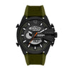 DIESEL DZ4549 Mega Chief Analogue Digital Green Nylon and Silicone Men's Watch Diesel