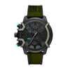 DIESEL DZ4563 Griffed Chronograph Green Canvas Men's Watch Diesel