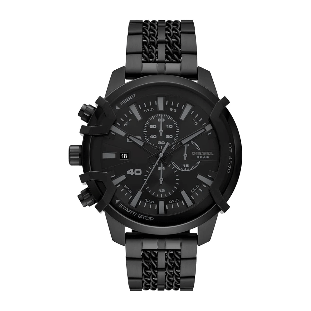 Diesel DZ4579 Griffed Chronograph Black Stainless Steel Men's Watch - 51mm