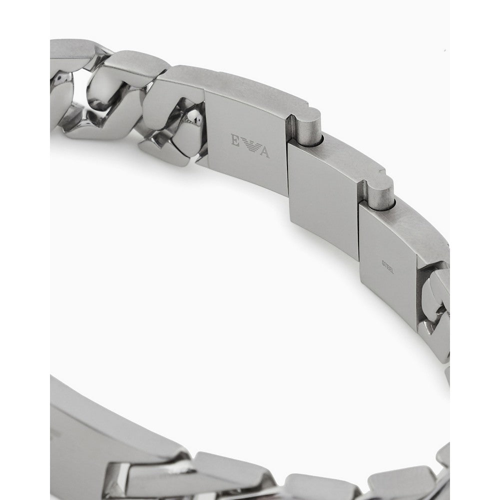 Emporio Armani EGS2435040 Stainless Steel Logo Bracelet