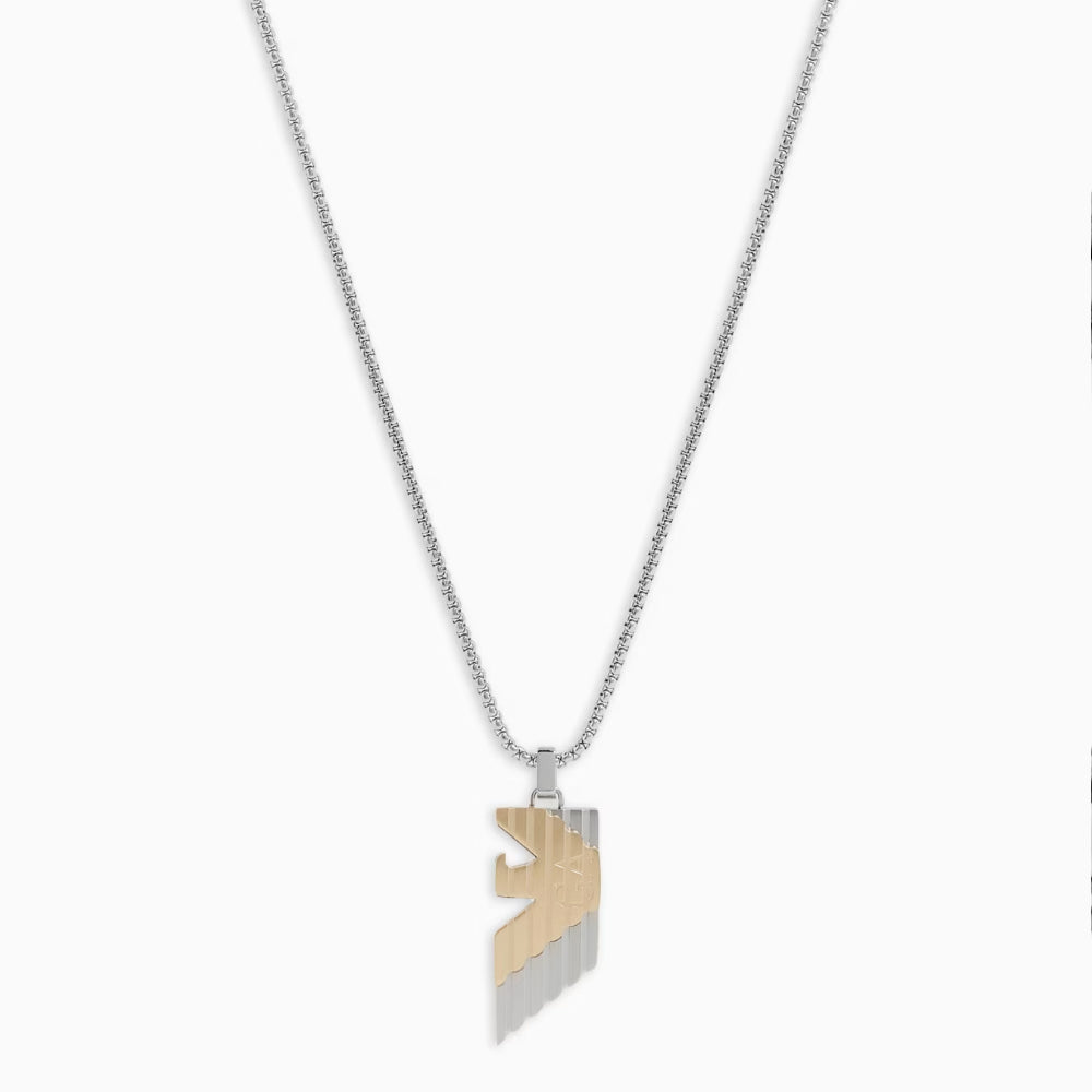 Emporio Armani Two-Tone Stainless Steel Pendant Necklace EGS3073040