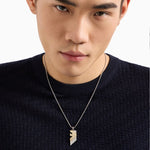 Emporio Armani Stainless Steel Dog Tag Necklace EGS3133040