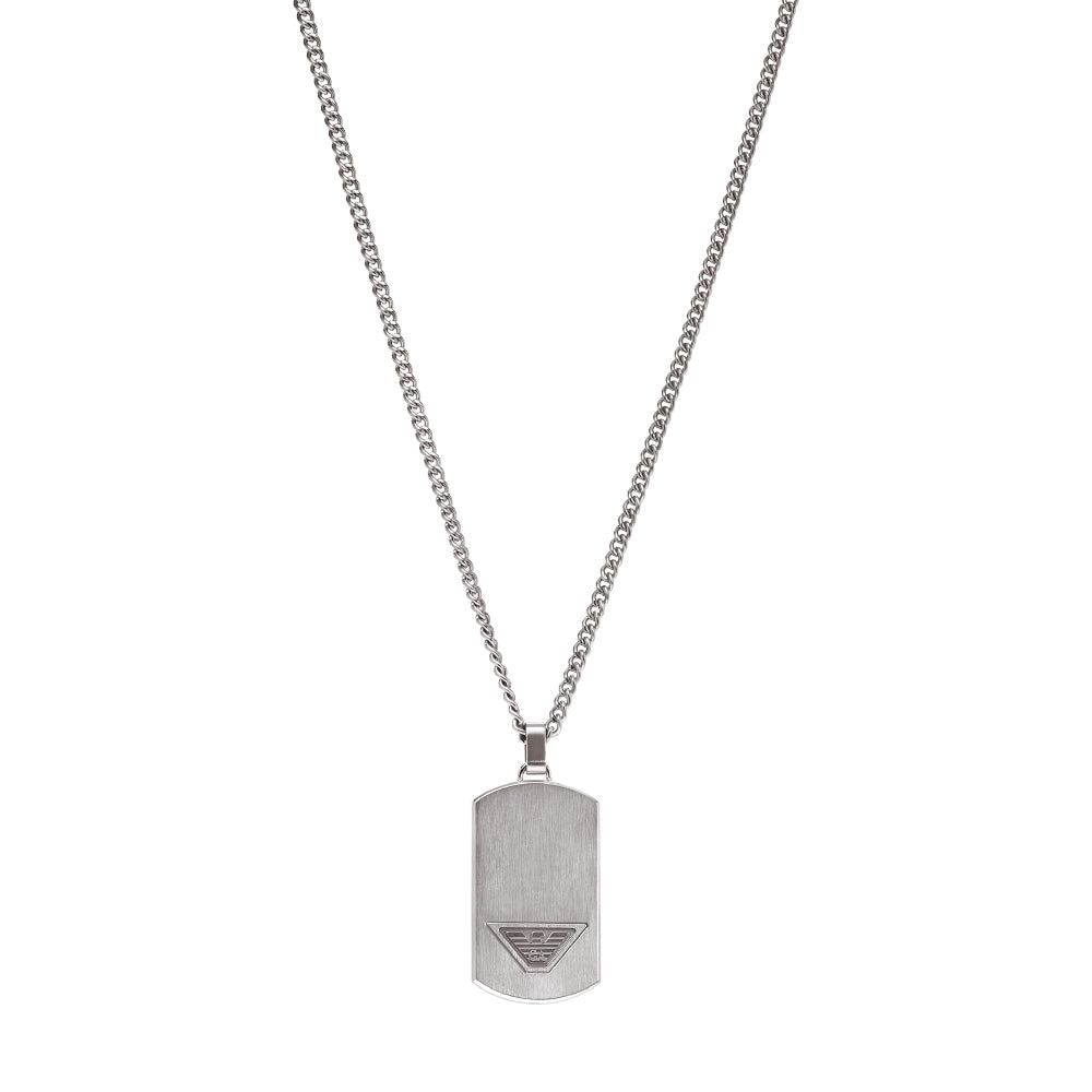 Emporio Armani Stainless Steel Dog Tag Necklace EGS3125040