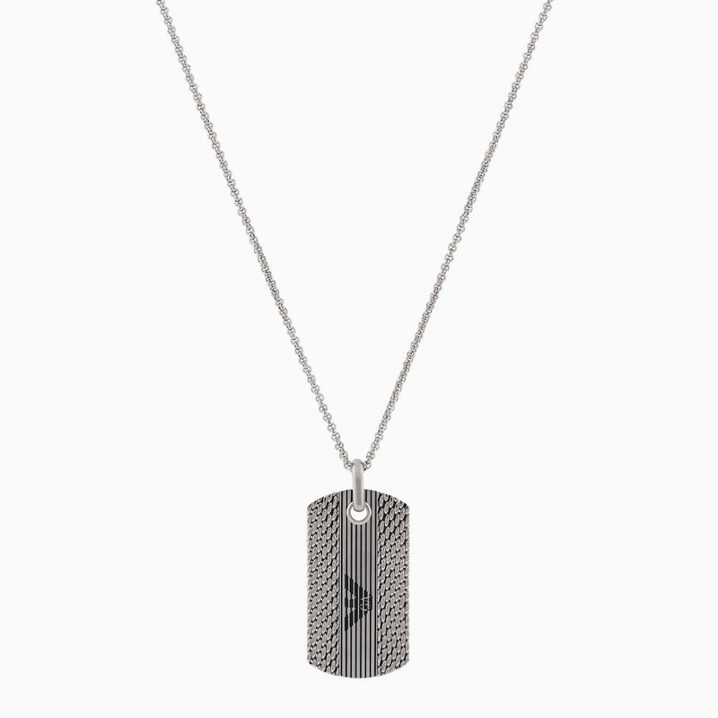 Emporio Armani EGS3149040 Stainless Steel Dog Tag Necklace
