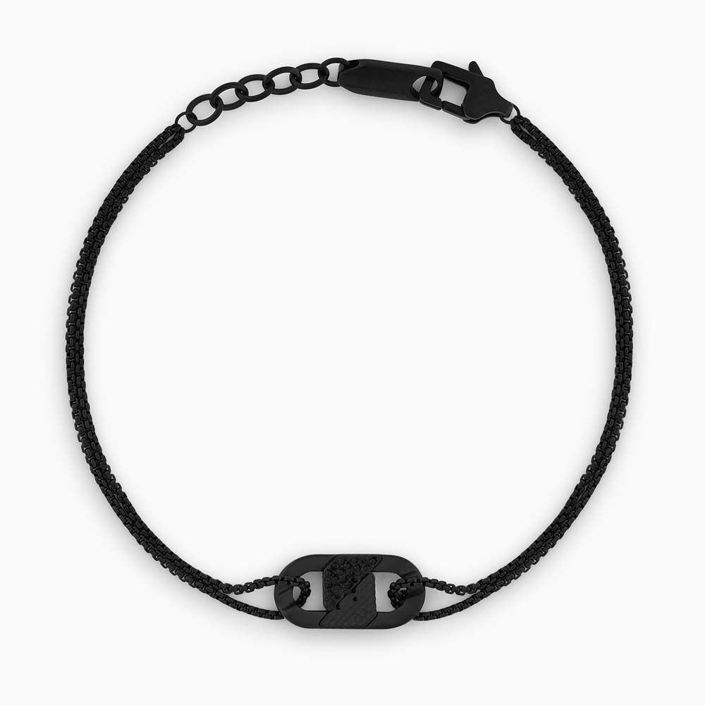 Emporio Armani  EGS3173001 Black Crystal ID Bracelet