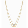 Emporio Armani EGS3174710 Gold-Tone Stainless Steel ID Necklace