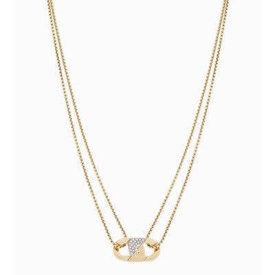 Emporio Armani EGS3174710 Gold-Tone Stainless Steel ID Necklace